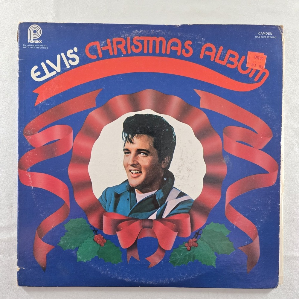 Elvis Presley / Elvis' Christmas Album LP Pickwick CAS-2428 VG Tested *Warped